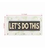 Inspirational Quotes Multicolour Finish Mdf Wall Hanging With 5 Hooks Key Holder