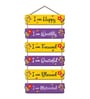 I Am Happy Worthy Focused Grateful Blessed Motivated Wooden Wall Hanging