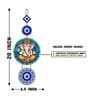 Lord Ganesha Evil Eye Wooden Wall Hanging