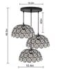 Inspire Black Metal Cluster Hanging Light