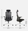 Inspire Breathable Mesh Ergonomic Chair In Black Colour