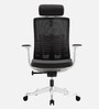 Inspire Breathable Mesh Ergonomic Chair In White And Grey Colour