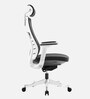Inspire Breathable Mesh Ergonomic Chair In White And Grey Colour