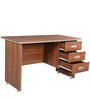 Integra Office cum Study Table in Walnut Regato Colour