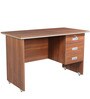 Integra Office cum Study Table in Walnut Regato Colour