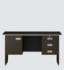 Nova Integra Small Workstation In Vermount Finish With File Cabinate And Pedestal