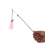 Interactive Pink Plastic Cat Feather Toy