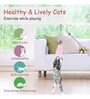 Interactive Pink Plastic Cat Feather Toy