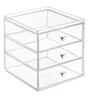 3 Drawer Plastic Make Up Organiser