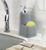 Interdesign Lineo Counter Liquid Soap Dispenser Pump & Sponge Caddy Organizer