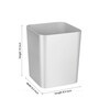 Metro Ultra Waste Silver Mini Rubbish Bin