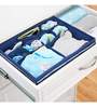 Navy & White Small Drawer Organiser with Compartments