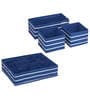 Navy & White Small Drawer Organiser with Compartments
