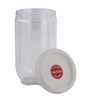Interlock 1.3 Litres Transparent Plastic Food Storage Container With White Lid