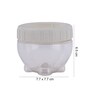 Interlock 150ml Transparent Plastic Food Storage Container With White Lid
