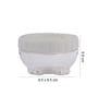 Interlock 180 Ml Transparent Plastic Food Storage Container With White Lid