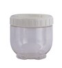 Interlock 500 Ml Transparent Plastic Food Storage Container With White Lid