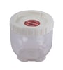 Interlock 500 Ml Transparent Plastic Food Storage Container With White Lid