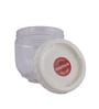 Interlock 500 Ml Transparent Plastic Food Storage Container With White Lid