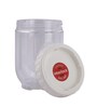 Interlock 700 Ml Transparent Plastic Food Storage Container With White Lid
