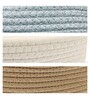 Multicolor Cotton Storage Basket Set Pack of 3
