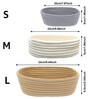 Multicolor Cotton Storage Basket Set Pack of 3