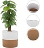 Multicolor Jute Round  6x6 Inch Planter Storage Basket Pack of 1