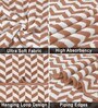 Brown Microfibre Chevron Bath Towel 70x132 cm