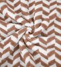 Brown Microfibre Chevron Bath Towel 70x132 cm