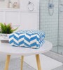 Blue Microfibre Chevron Bath Towel 70x132 cm