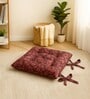 Red Polyester Chair Cushion Pad 18x18 Inch Pack of 2