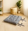 Grey Polyester Chair Cushion Pad 18x18 Inch Pack of 2