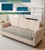 Taupe Stripe Fur 3 Seater Sofa Cover