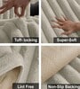 Taupe Stripe Fur 3 Seater Sofa Cover