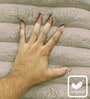 Taupe Stripe Fur 3 Seater Sofa Cover