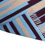 Intersection Strips Carpet in Blue Colour