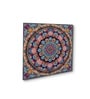 Mandala Flower Canvas Set Printed Wall Painting Set of 4 Black Frame