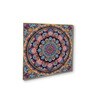 Mandala Flower Canvas Set Printed Wall Painting Set of 4 Gold Frame