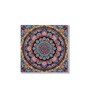 Mandala Flower Canvas Set Printed Wall Painting Set of 4 White Frame