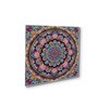 Mandala Flower Canvas Set Printed Wall Painting Set of 4 White Frame