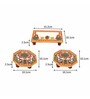 Intricate Multicolour Marble (Set of 3) Pooja Chowkie