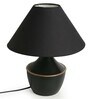 intriguingly Goth Table Lamp in Iron (14 inch, Matte Black, Handcrafted)