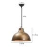 Inverted Dome (14 Inch) Nautical Barn Pendant Light