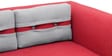 Iowa 3 Seater Sofa in Crimson Red colour