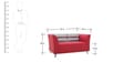 Iowa 2 Seater Sofa in Crimson Red colour