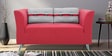 Iowa 2 Seater Sofa in Crimson Red colour