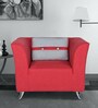 Iowa 1 Seater Sofa in Crimson Red colour