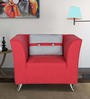Iowa 1 Seater Sofa in Crimson Red colour