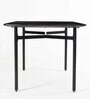 Ipiano Marble Top 6 Seater Dining Table in Black Finish