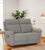 Ipoh Fabric 2 Seater Manual Recliner in Brown Colour